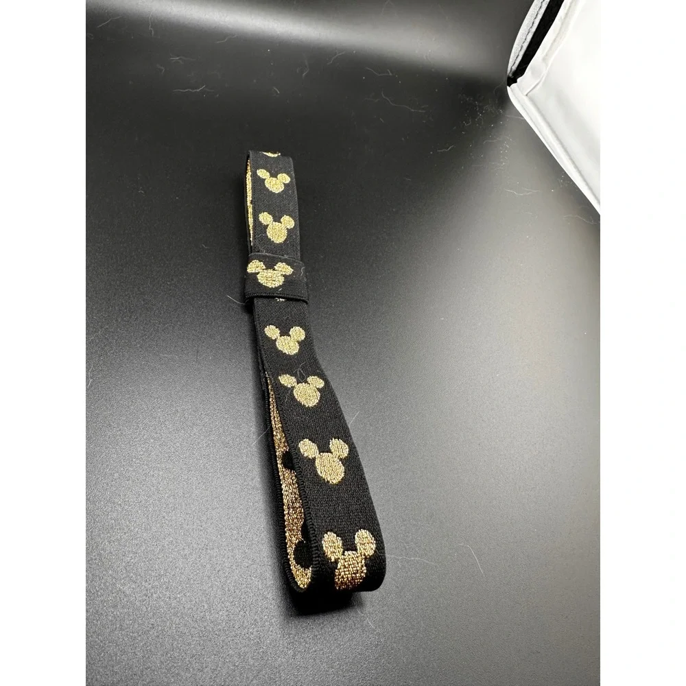 Erin Condren Standard size planner Disney band Black‎ and Gold Mickey Heads